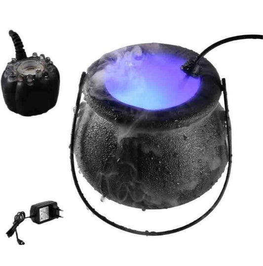 Halloween Pumpkin Smoke Witch Bucket Color Changing Lights