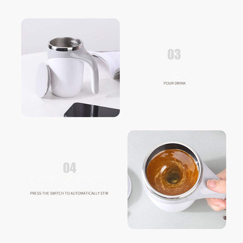 Electric Stirring Cup Full-automatic Magnetic Rotating Coffee Mug Charging