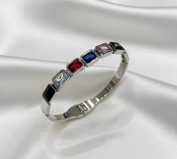 Rainbow Gem Luxe Bangle
